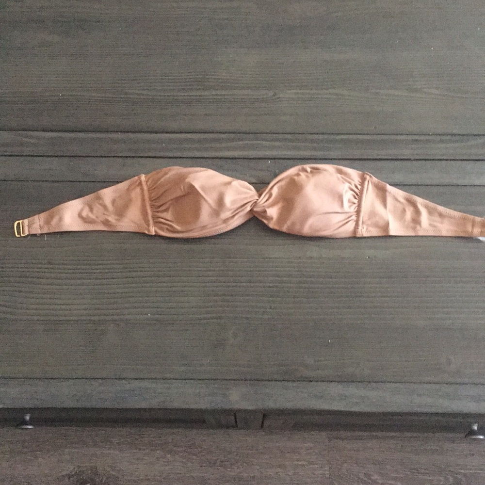 Brown Victoria’s Secret bandeau swimsuit top